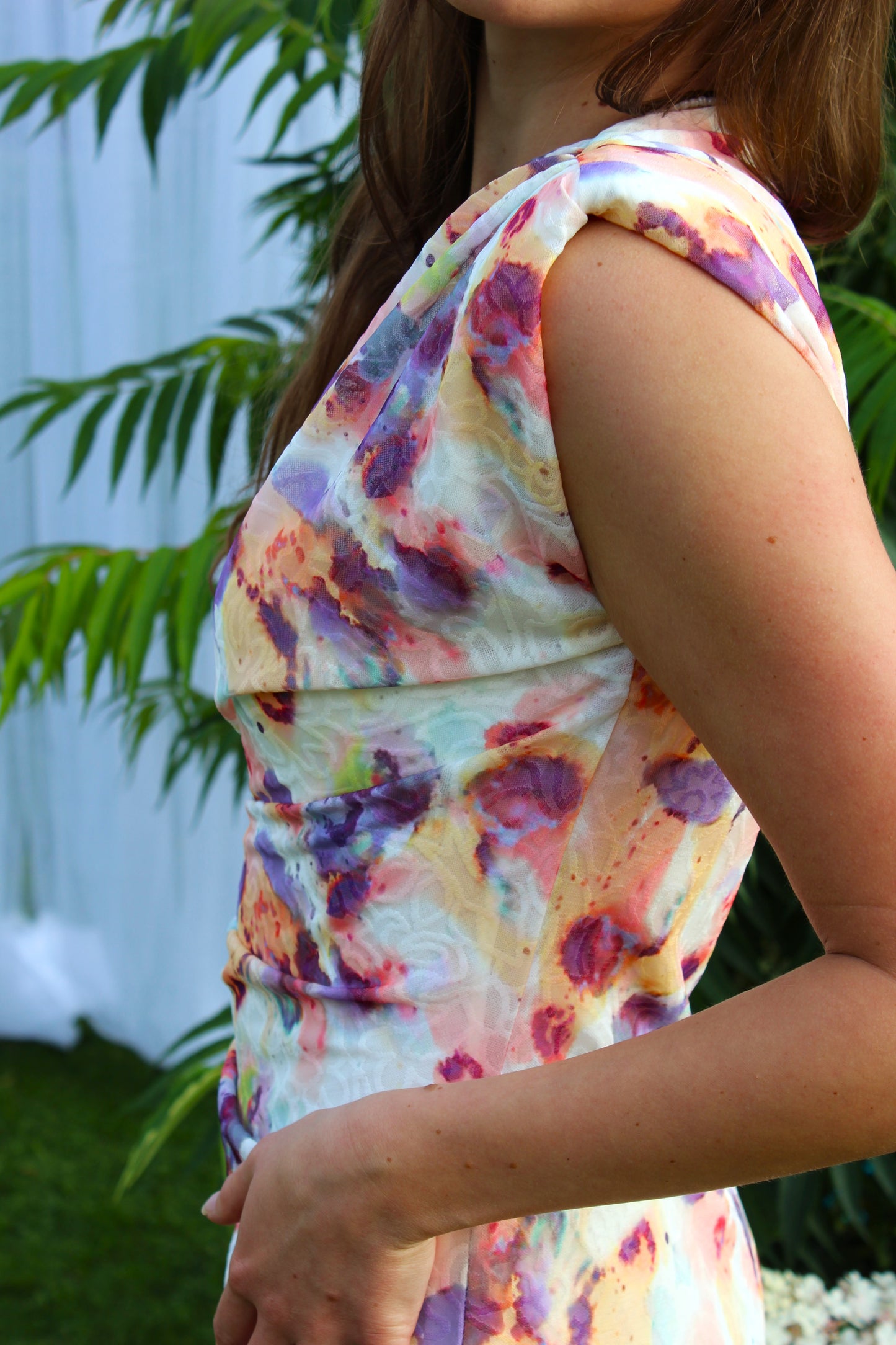 Dress "Floral Drape"